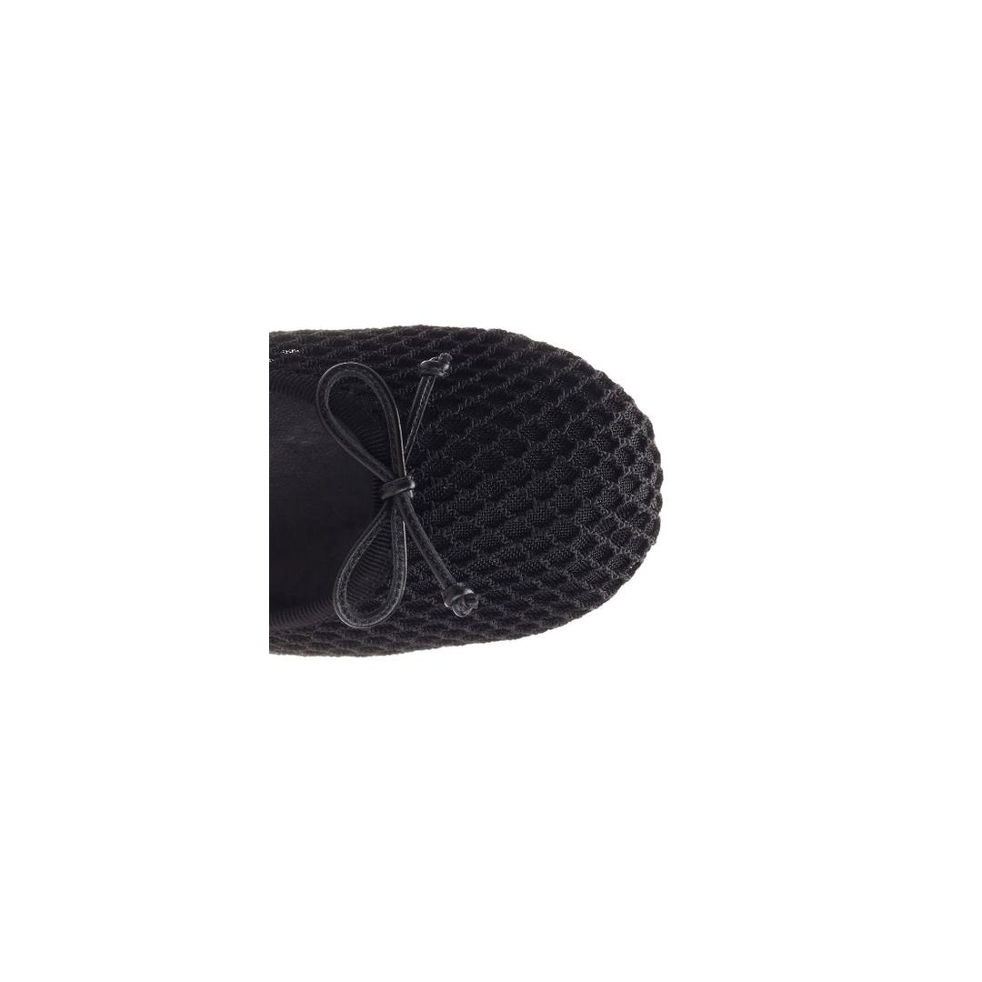 MIU MIU RETE MESH SLIP-ON SHOES BLACK