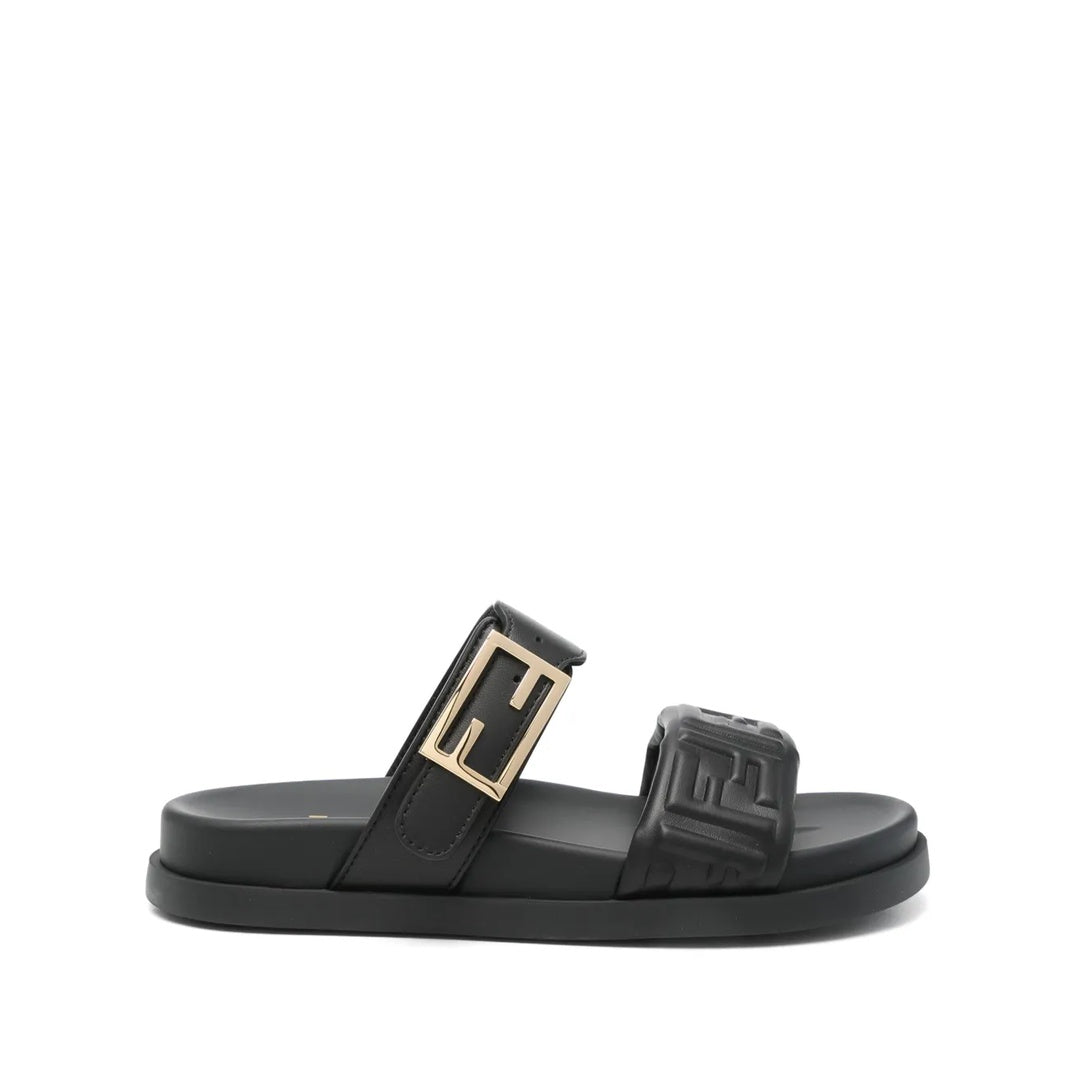 FENDI FEEL SLIDES BLACK