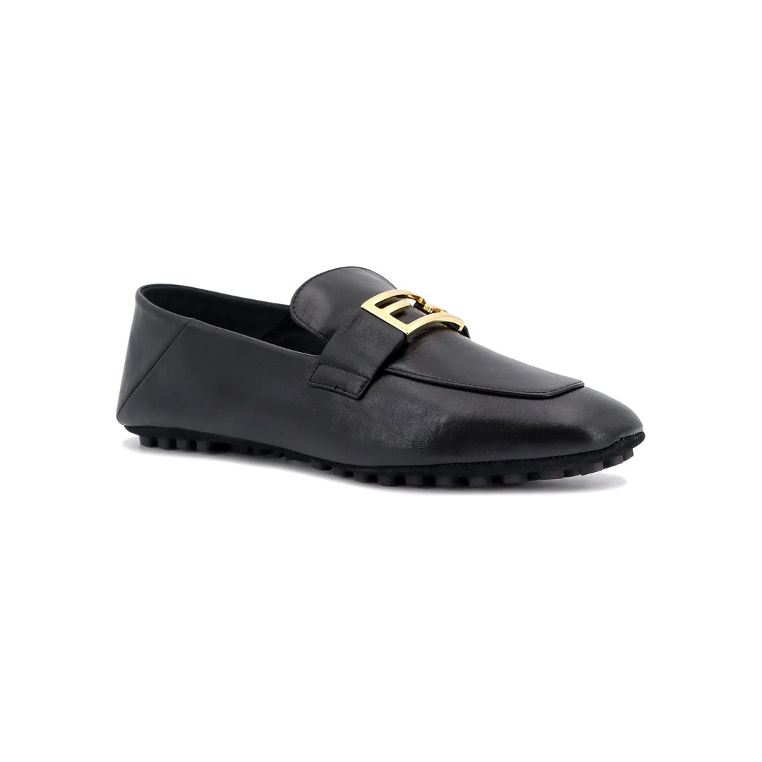 FENDI MOCASSINO BAGUETTE LOAFER BLACK