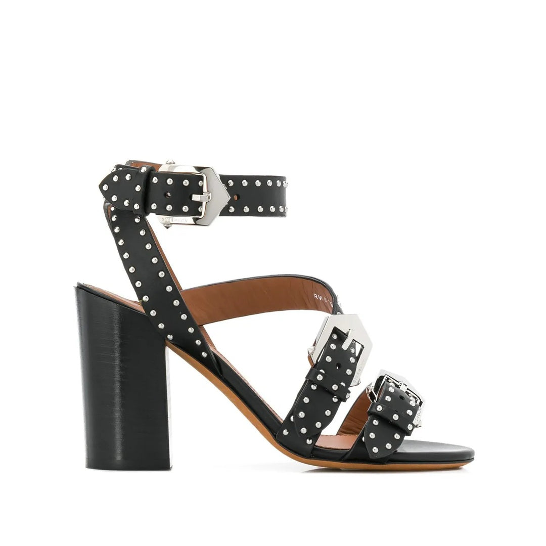 GIVENCHY DIANA BUCKLE-DETAIL SANDALS BLACK