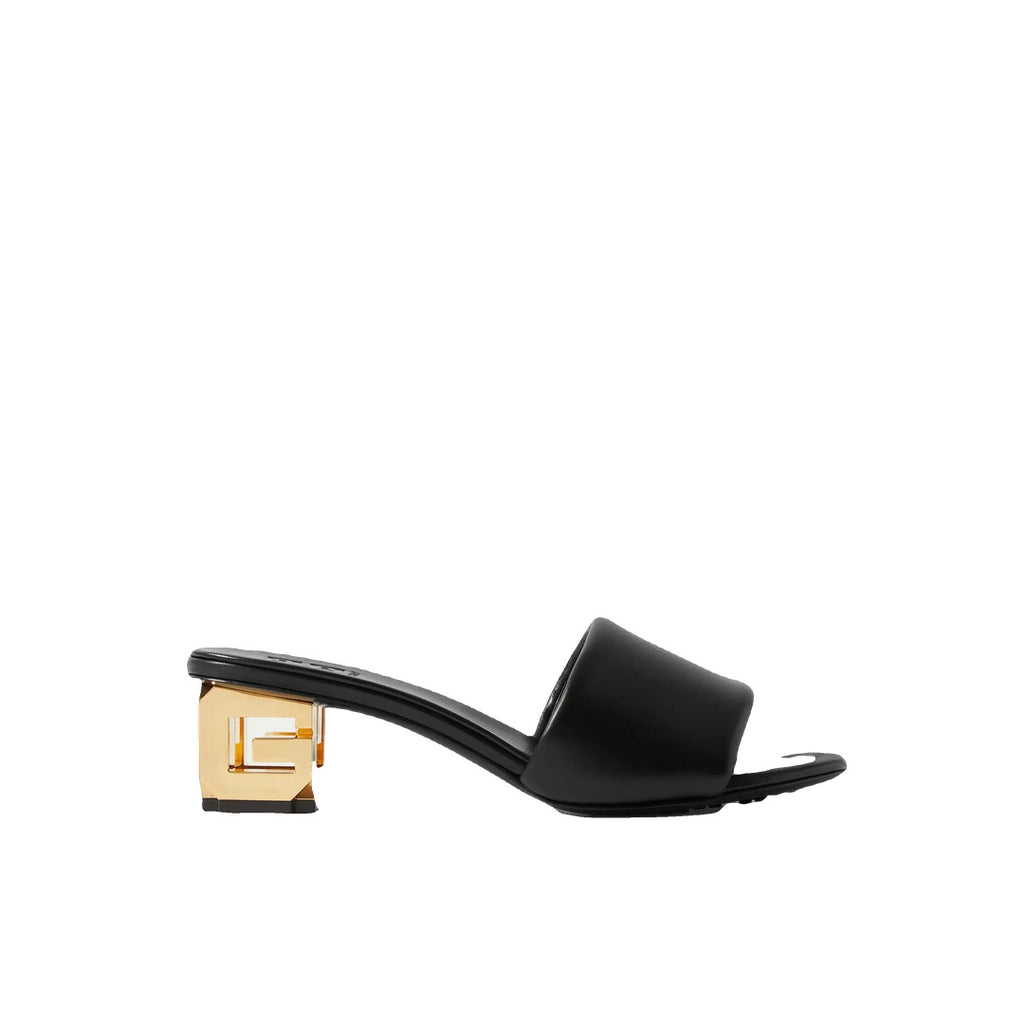 GIVENCHY BOUDOIR LEATHER MULES BLACK