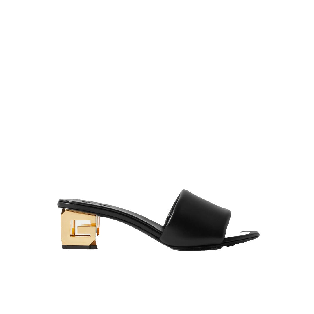 GIVENCHY BOUDOIR LEATHER MULES BLACK