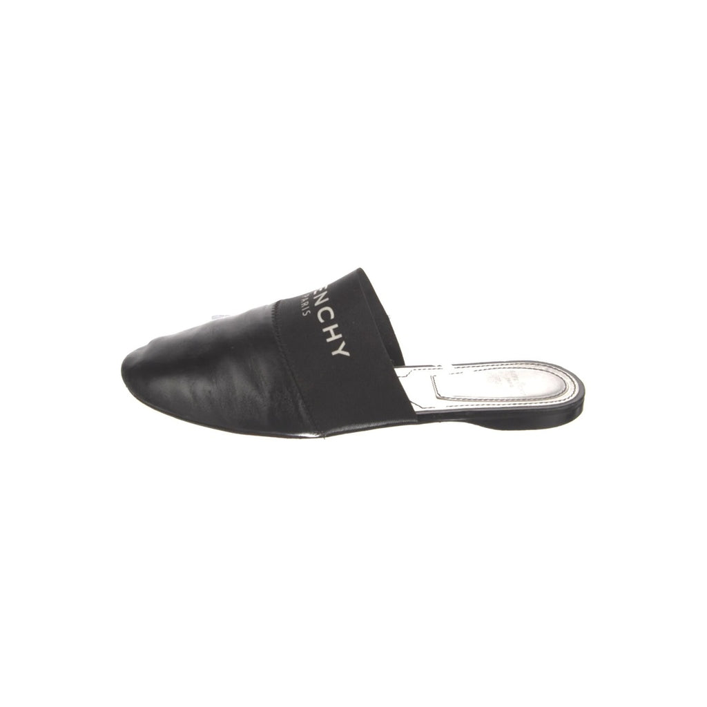 GIVENCHY BOUDOIR LEATHER MULES BLACK