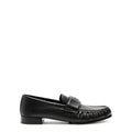 GIVENCHY SQUARED LEATHER LOAFERS BLACK