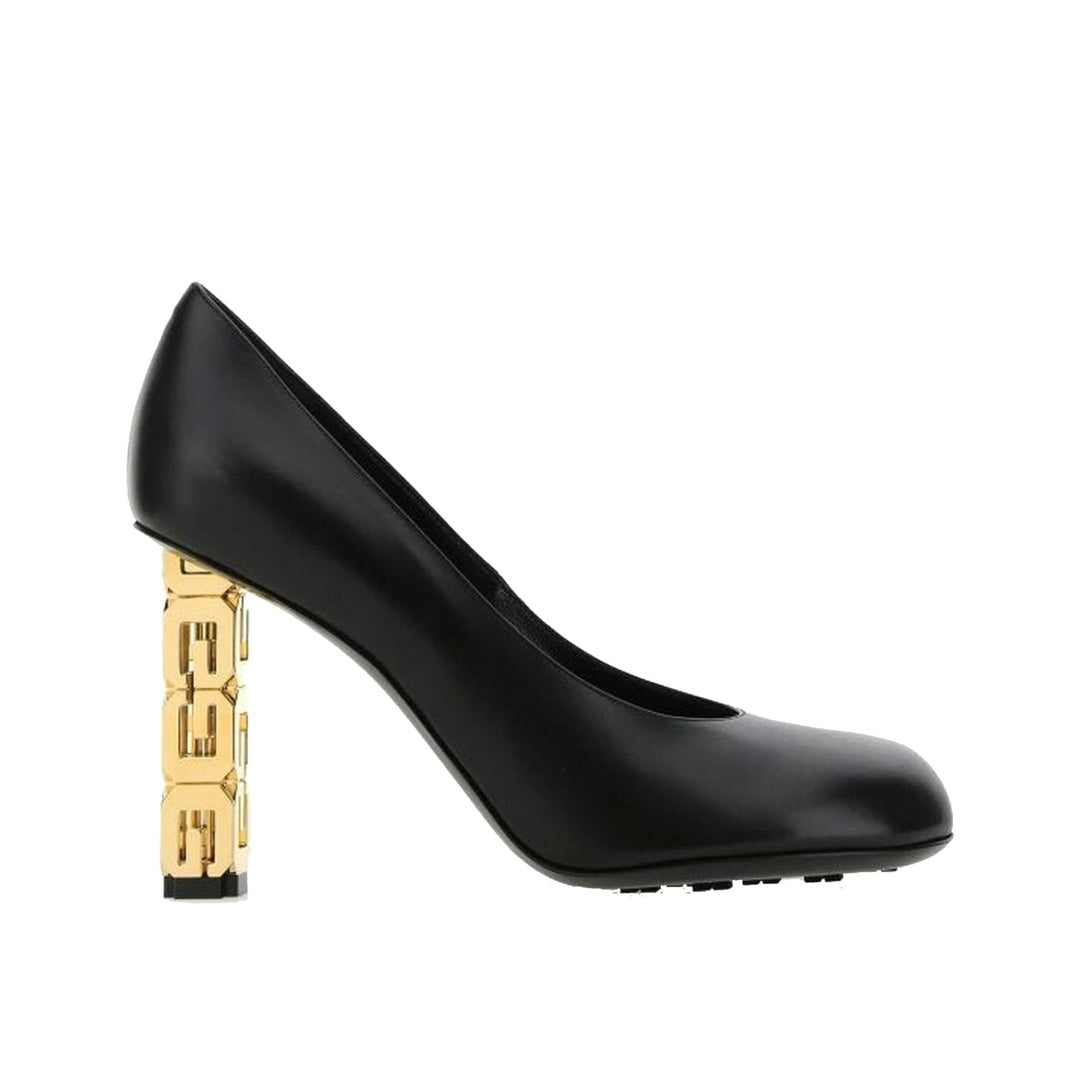 GIVENCHY SQUARE-TOE PUMPS BLACK
