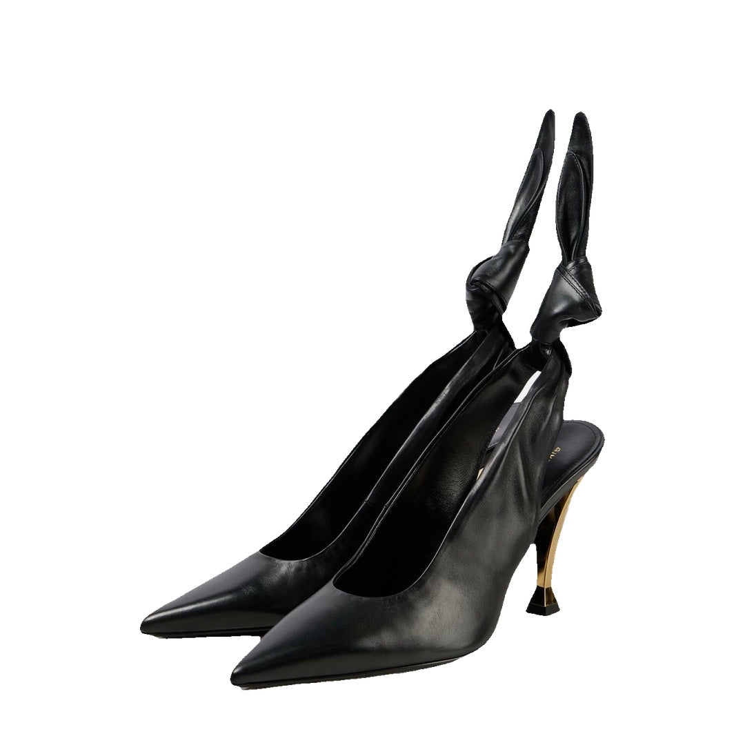 GIVENCHY BEAUW LEATHER PUMPS BLACK