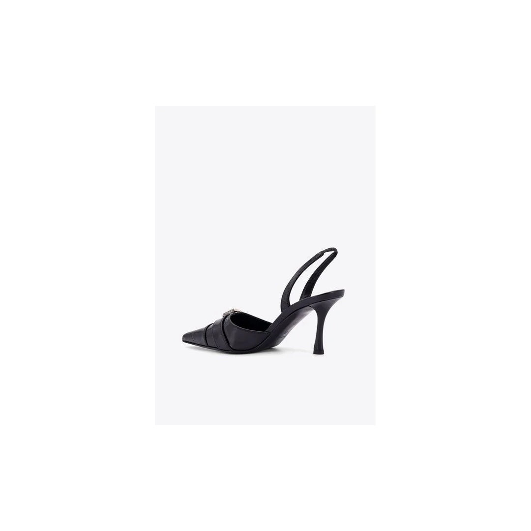 GIVENCHY VOYOU SLINGBACK PUMPS BLACK