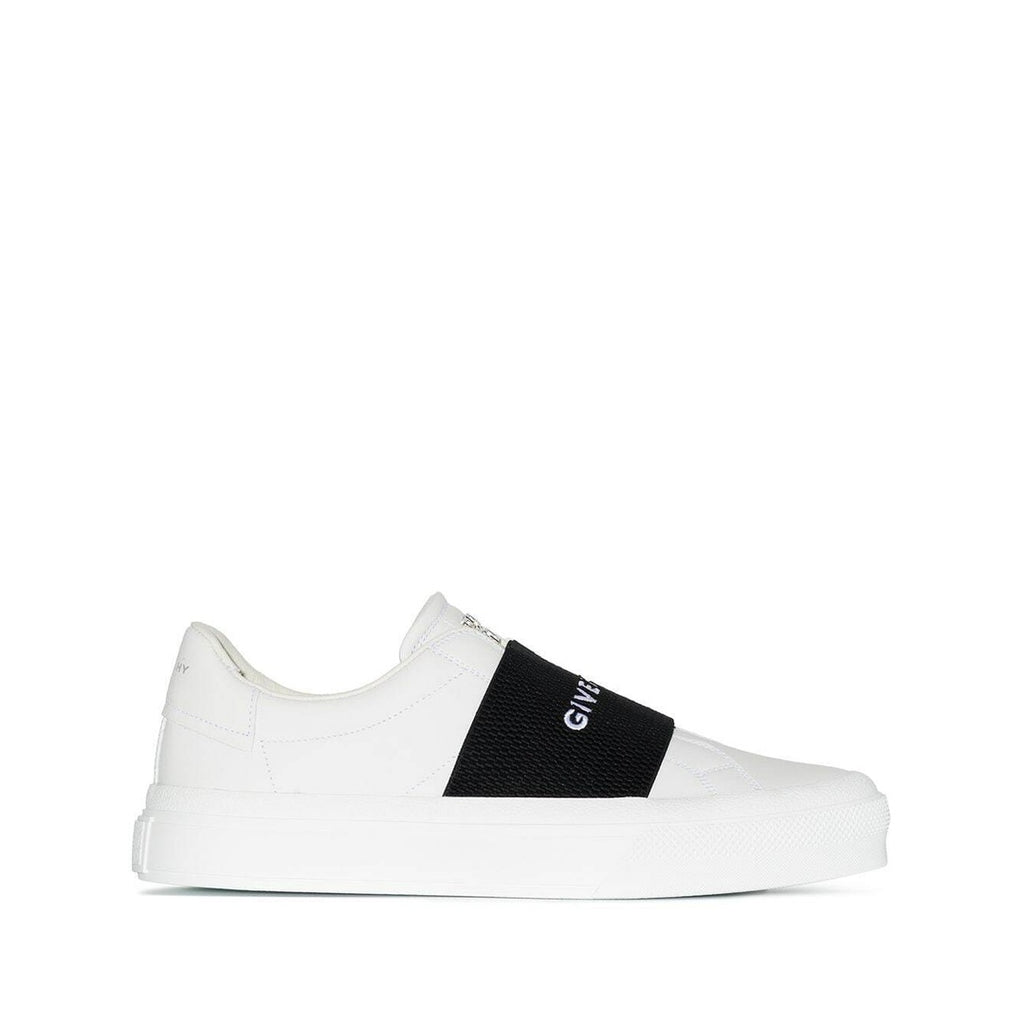 GIVENCHY CITY SPORT LEATHER SNEAKERS WHITE