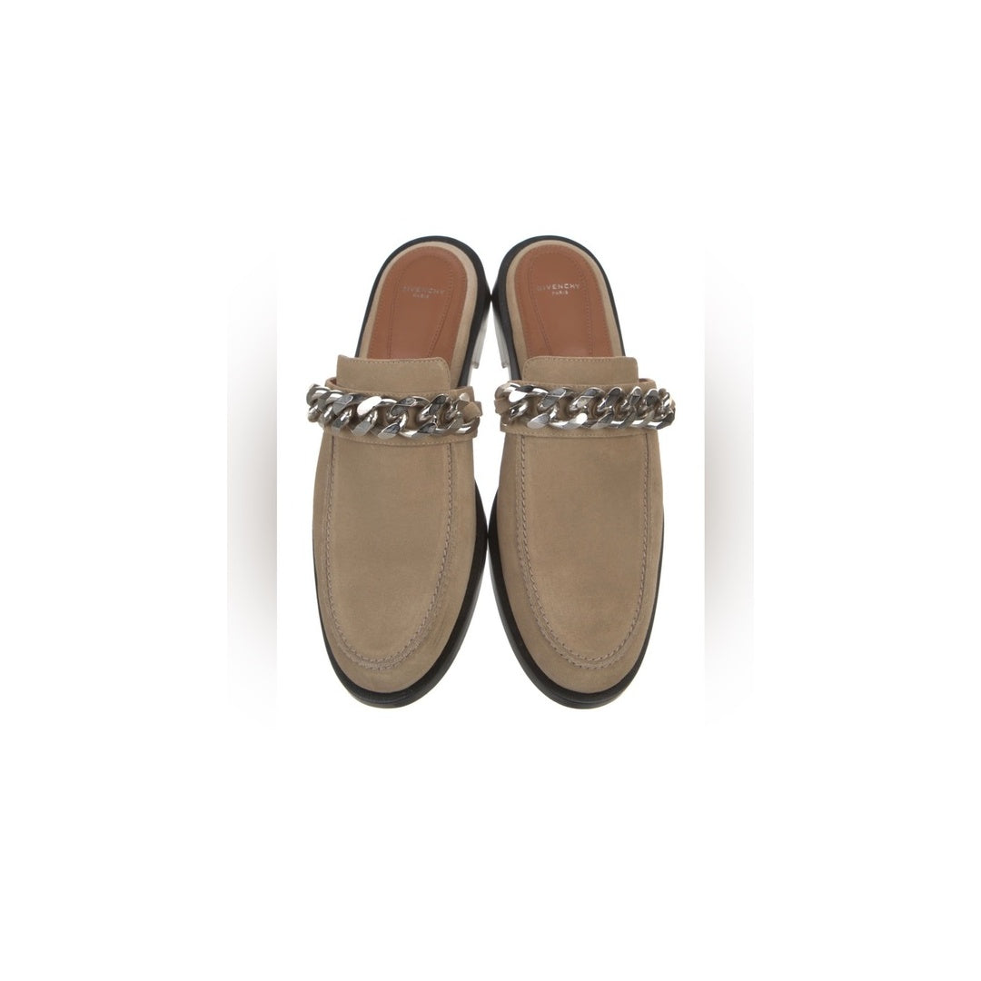GIVENCHY SLICED SQUARE MULES BEIGE