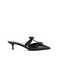 GIVENCHY BOW-DETAIL BOUDOIR HEELED MULES BLACK