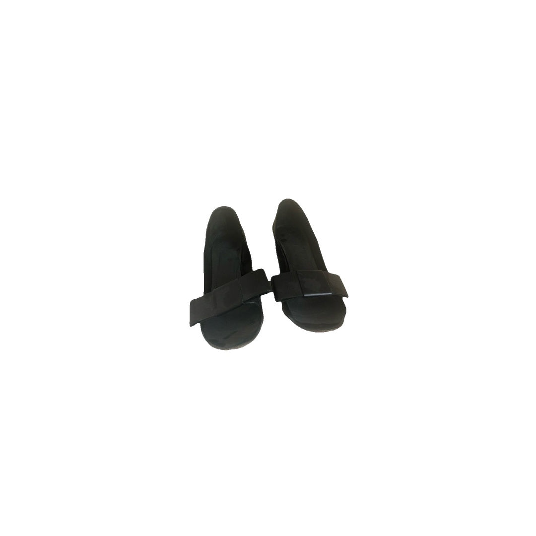GIVENCHY BOW-DETAIL BOUDOIR HEELED MULES BLACK