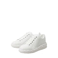 JIMMY CHOO DIAMOND LIGHT FLEX/F LEATHER SNEAKERS WHITE