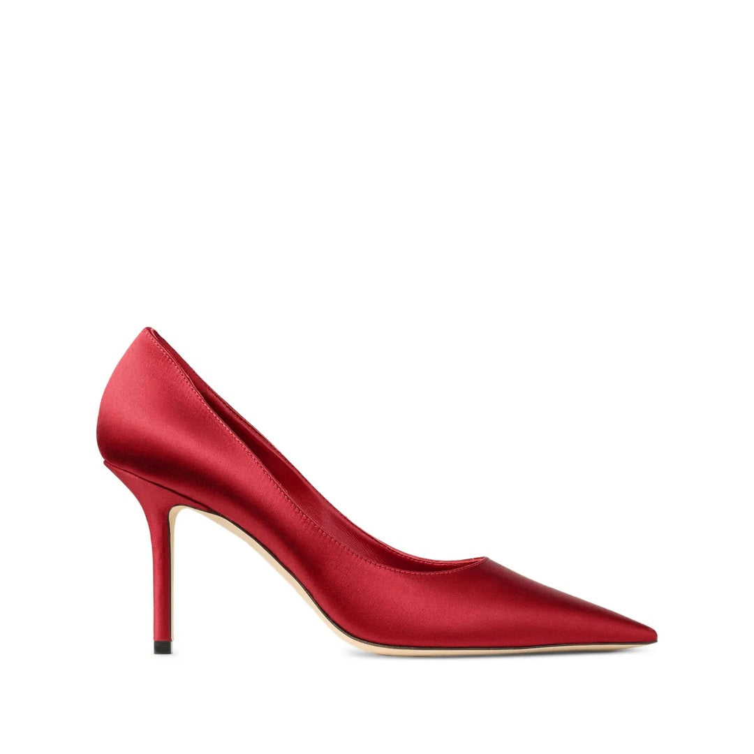 JIMMY CHOO BRIGITTE POINTED TOE PUMPS RED