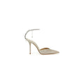 JIMMY CHOO SAEDA GOLD FABRIC PUMPS GOLD