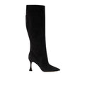 MANOLO BLAHNIK NETAS SUEDE BOOTS BLACK