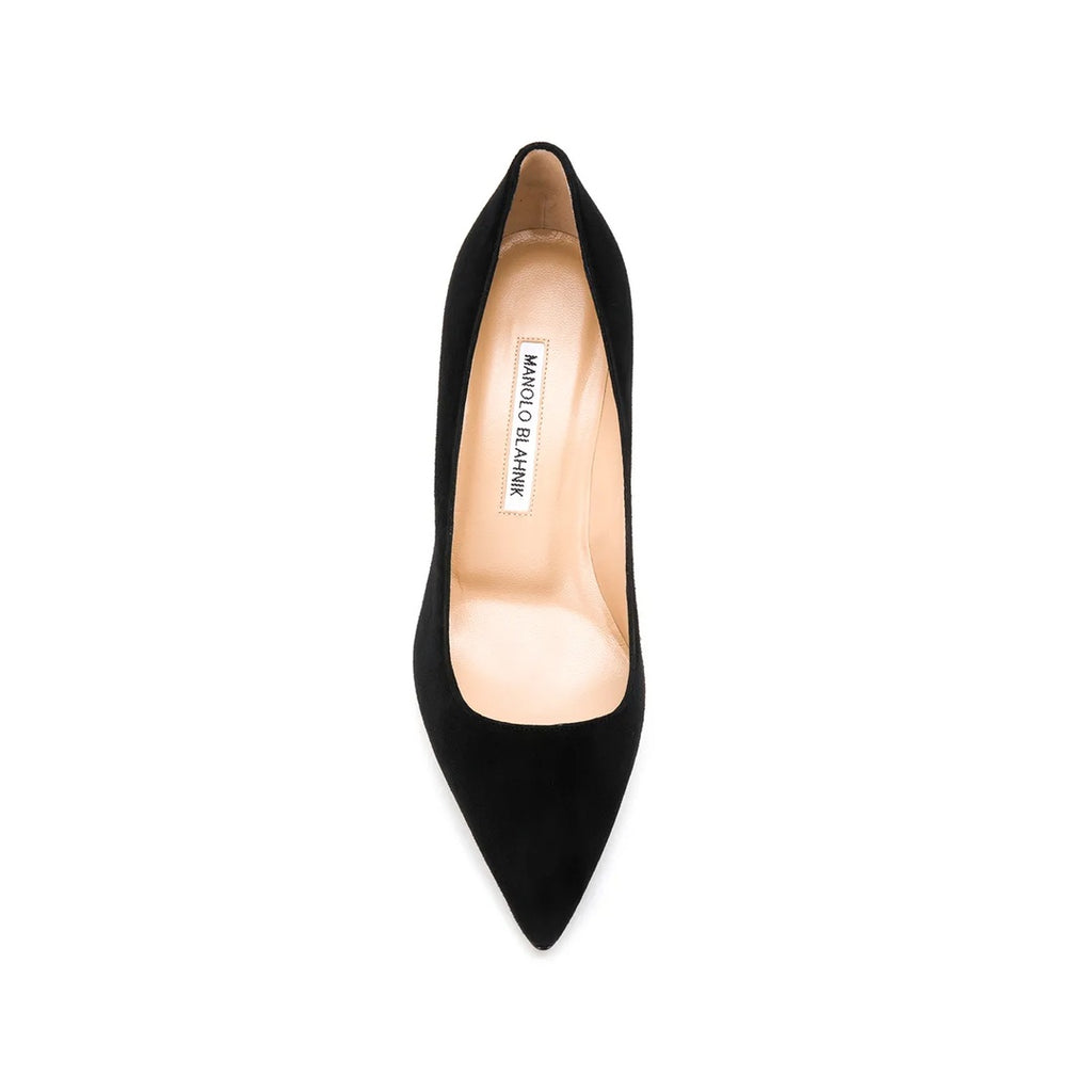 MANOLO BLAHNIK BB 90MM POINTED PUMPS BLACK