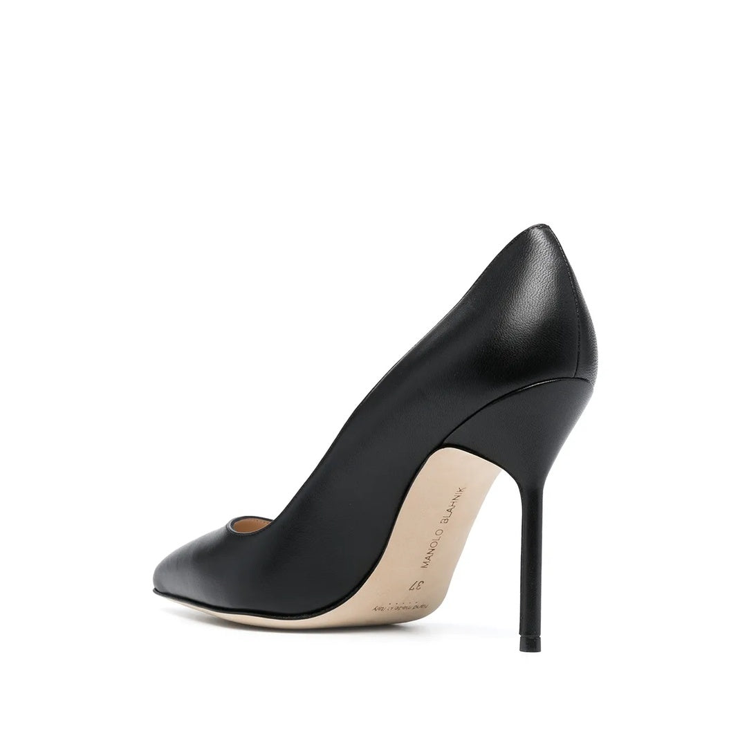 MANOLO BLAHNIK BB 90MM POINTED PUMPS BLACK