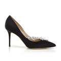 MANOLO BLAHNIK NADIRA JEWEL PUMPS BLUE