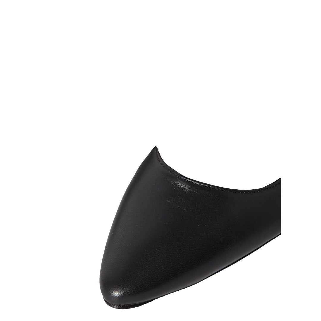 MANOLO BLAHNIK POINTED TOE FLATS GREY