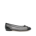 MANOLO BLAHNIK RONCONAFLAT BALLERINAS ORANGE