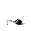 MANOLO BLAHNIK MOREMU EMBROIDERED LEATHER MULES BEIGE