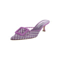 MANOLO BLAHNIK CHIVELA 110MM OPEN-TOE MULES PURPLE