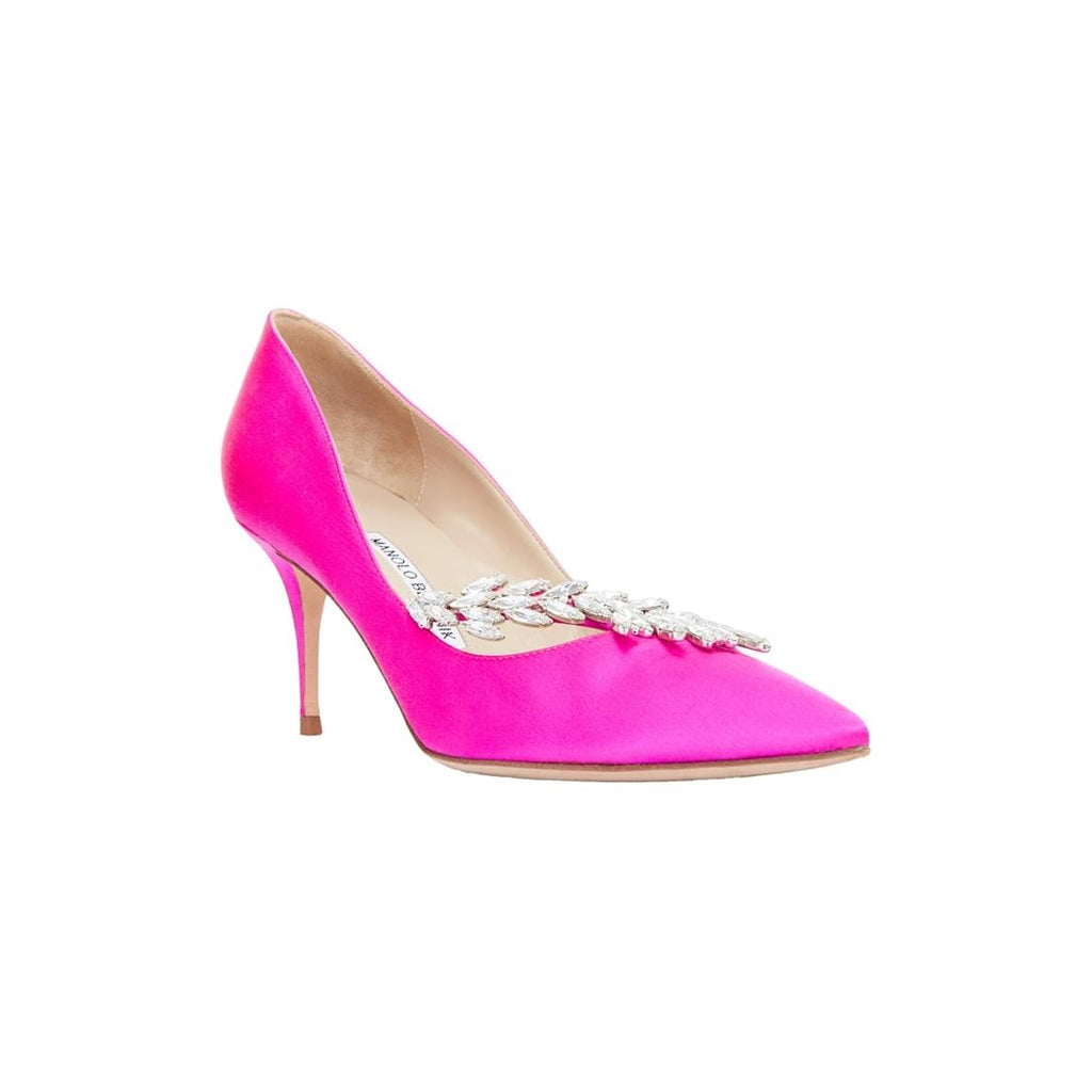 MANOLO BLAHNIK NADIRA PUMPS PINK