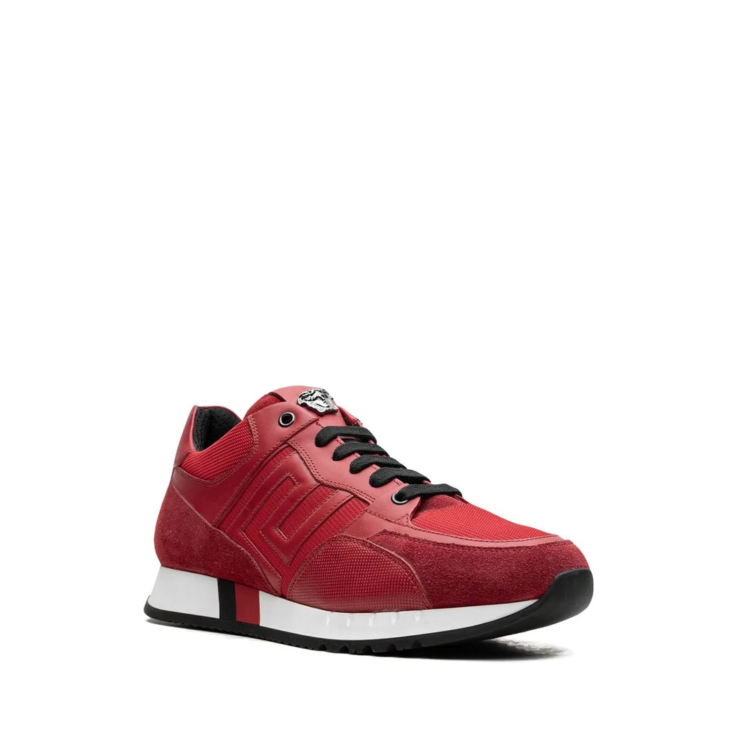 VERSACE GREEK KEY BAROQUE SNEAKERS RED