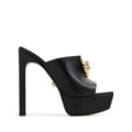 VERSACE PLATFORM MEDUSA MULES BLACK