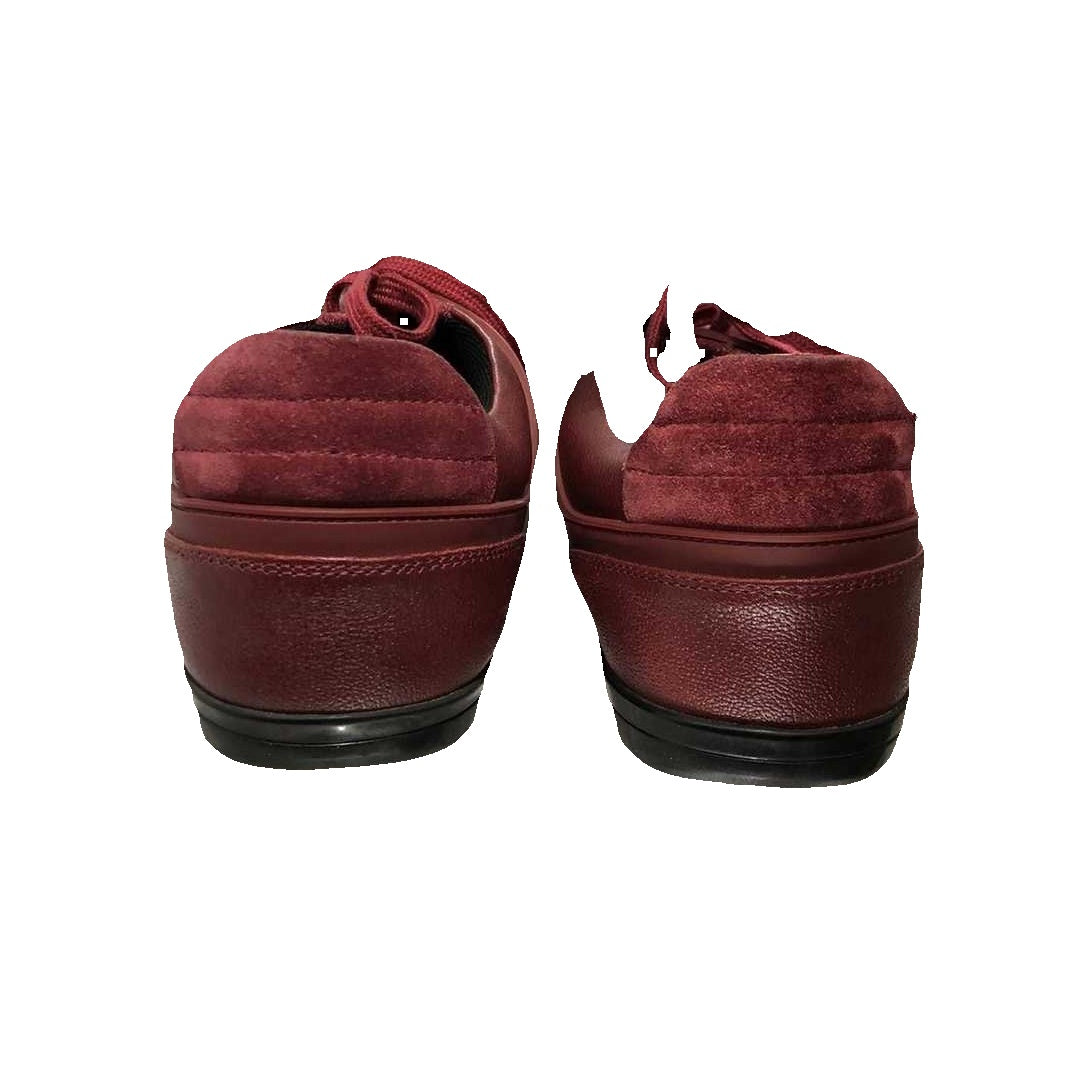 VERSACE TIGRE HEELED SHOES BURGUNDY