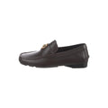 VERSACE MEDUSA LEATHER LOAFERS BROWN