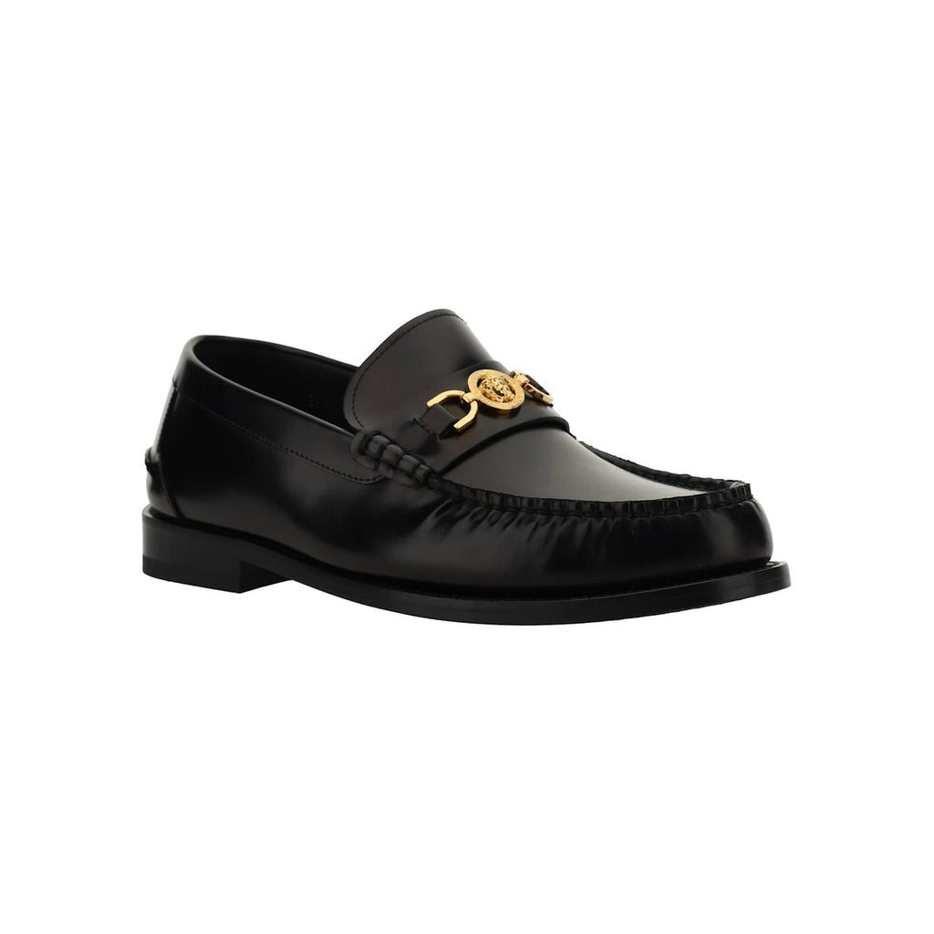 VERSACE GUANTO LOAFERS SHOES BLACK