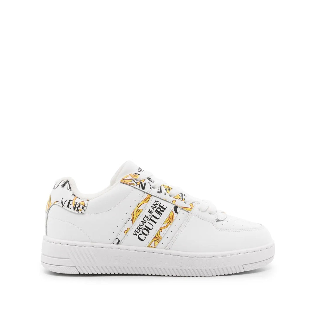 VERSACE JEANS COUTURE LEATHER MEYSSA SNEAKERS WHITE