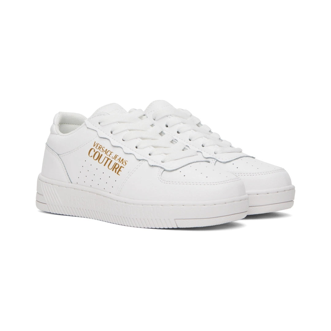 VERSACE JEANS COUTURE LEATHER MEYSSA SNEAKERS WHITE