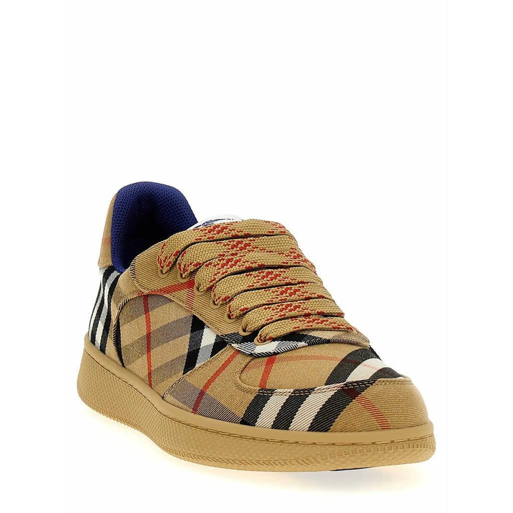 BURBERRY CHECK TERRACE SNEAKERS SAND