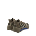 BURBERRY CHECK KNIT NEPTUNE SNEAKERS SAND