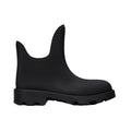 BURBERRY CHECK-PRINT RUBBER MARSH LOW BOOTS BLACK