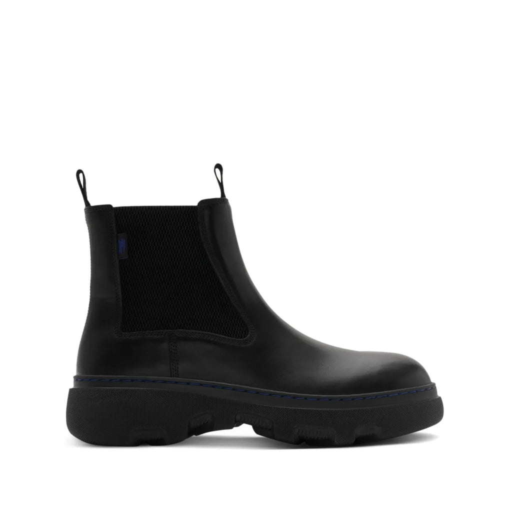 BURBERRY LEATHER HUNTLEY BOOTS BLACK