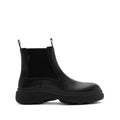 BURBERRY LEATHER HUNTLEY BOOTS BLACK