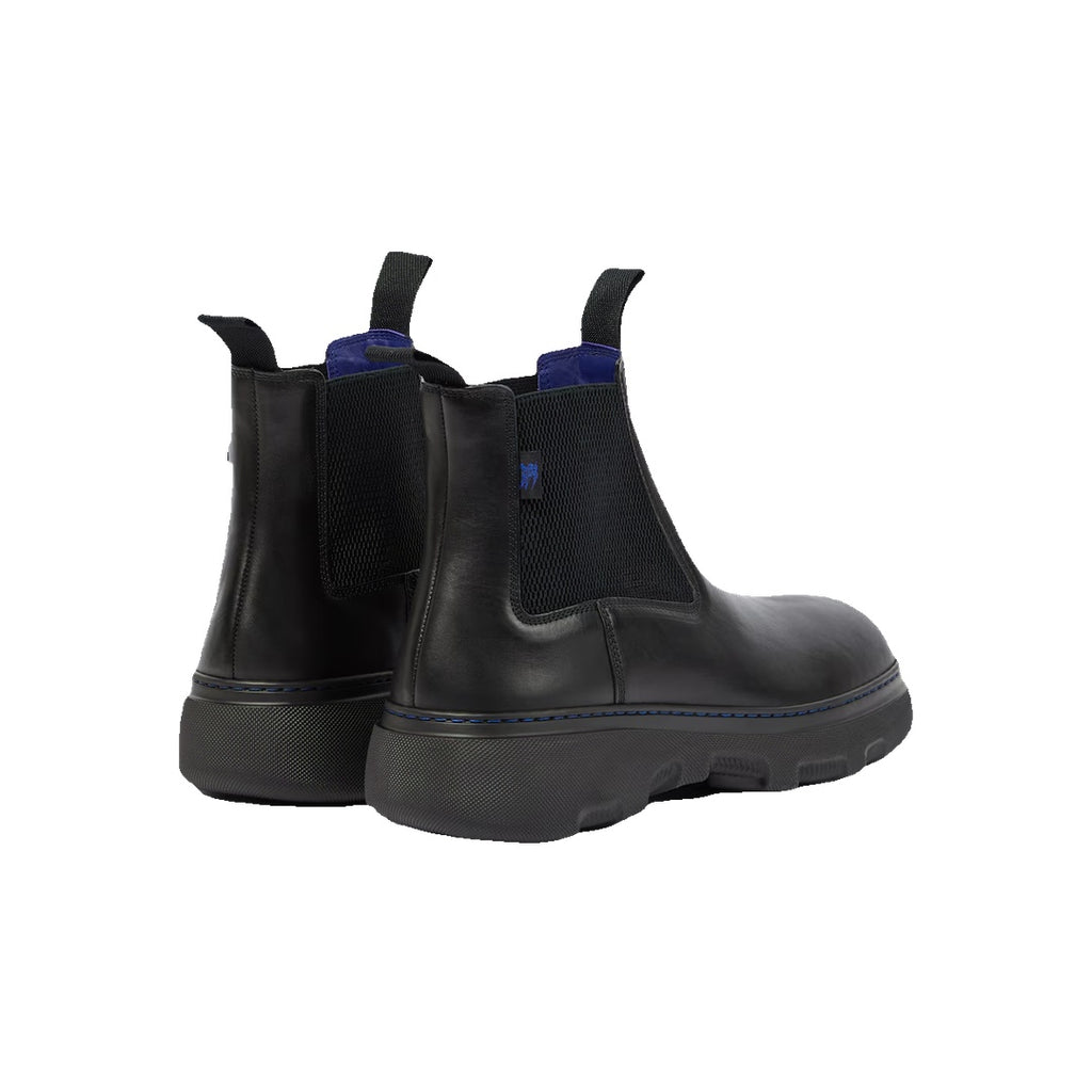 BURBERRY LEATHER HUNTLEY BOOTS BLACK