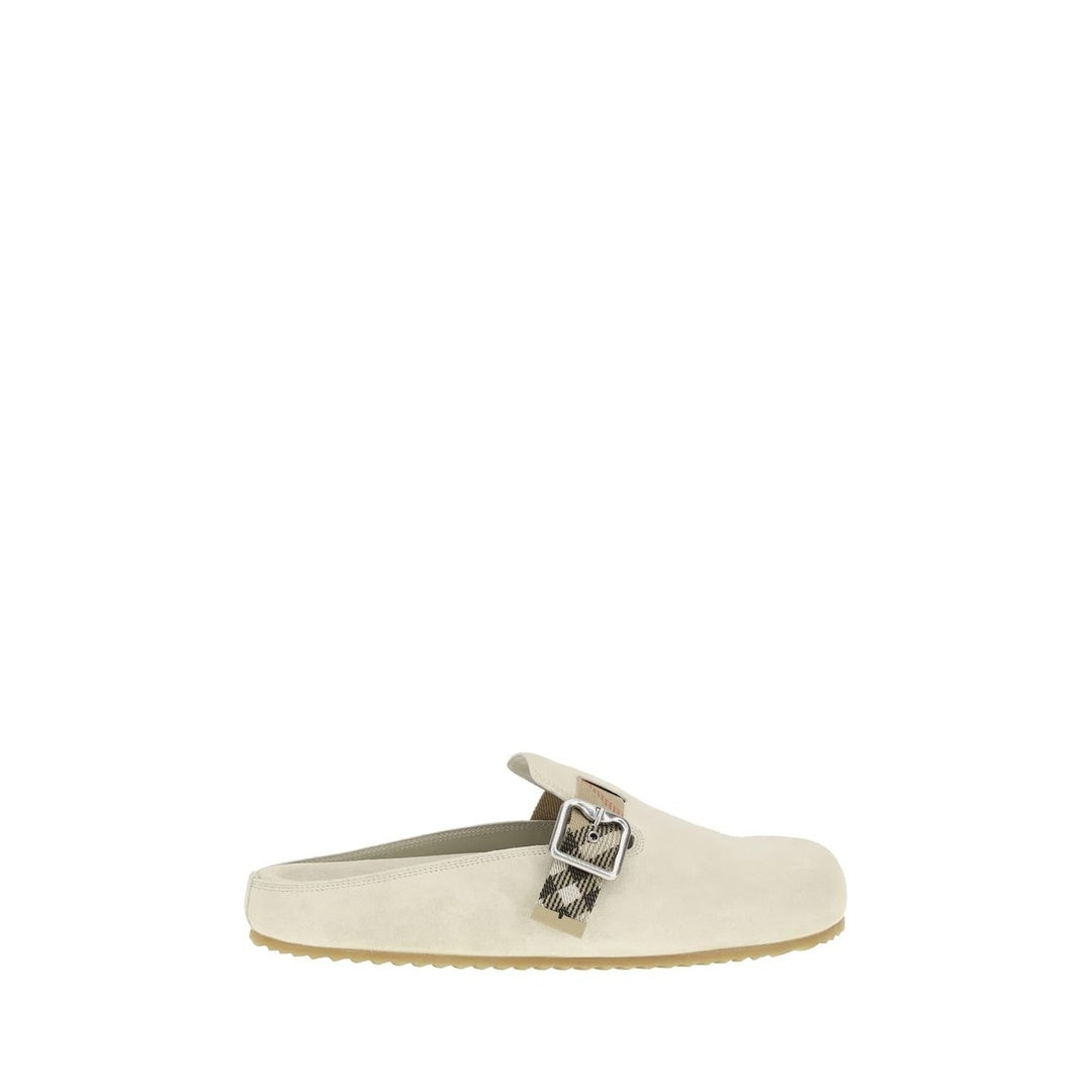 BURBERRY URCHIN CLOGS CREAM
