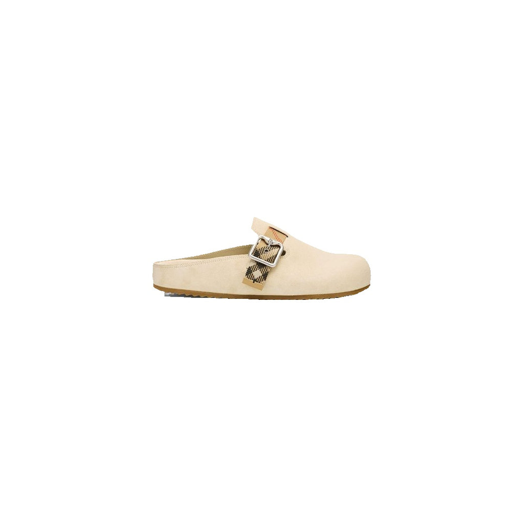 BURBERRY URCHIN CLOGS CREAM