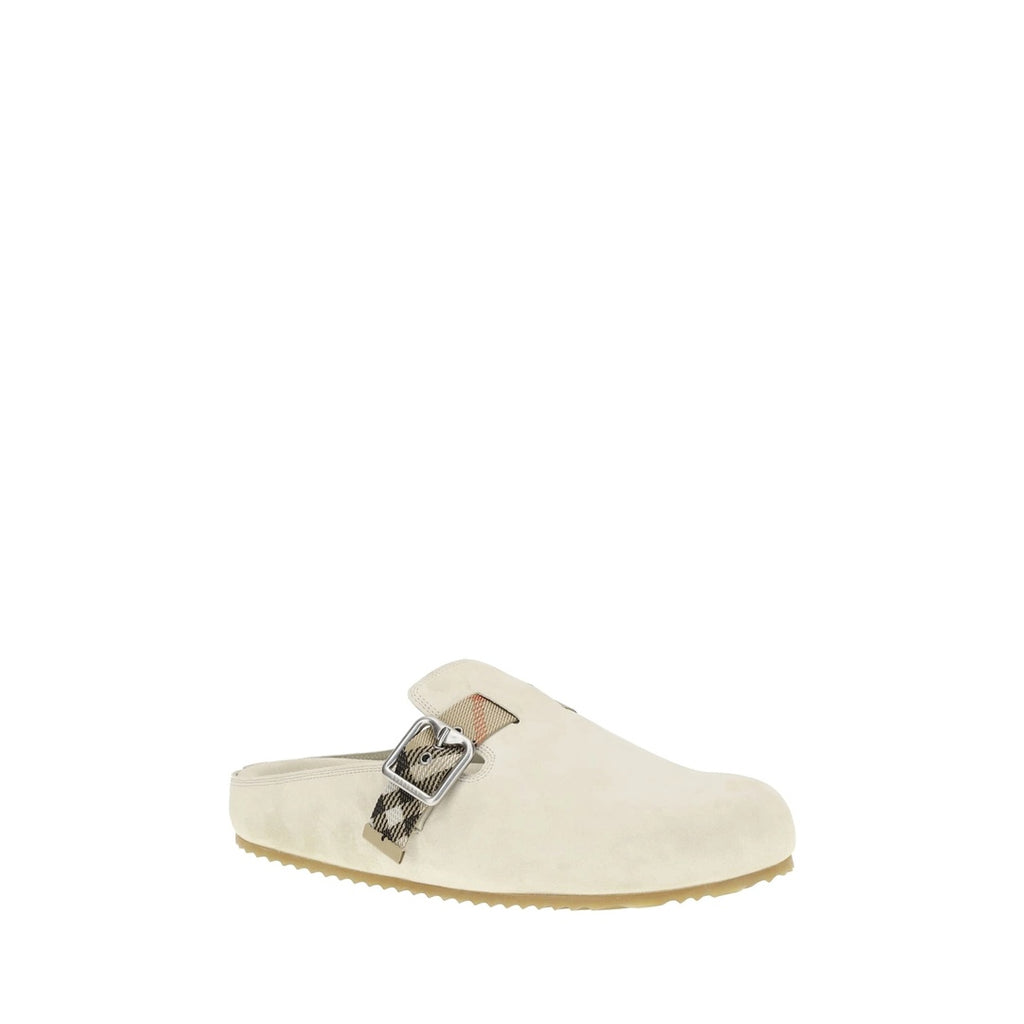 BURBERRY URCHIN CLOGS CREAM