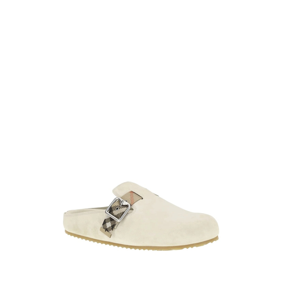 BURBERRY URCHIN CLOGS CREAM