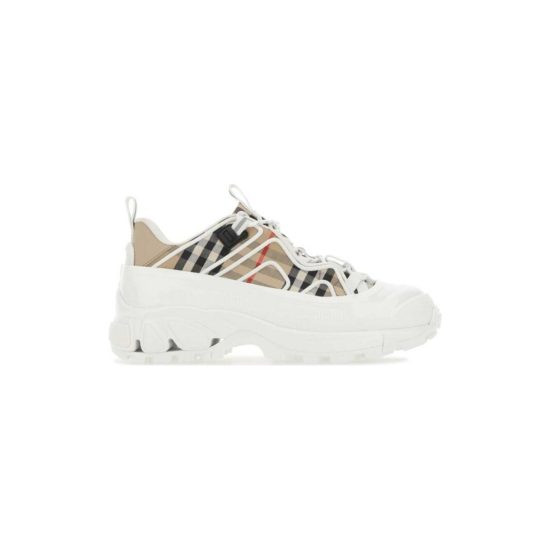BURBERRY ARTHUR VINTAGE CHECK SNEAKERS WHITE