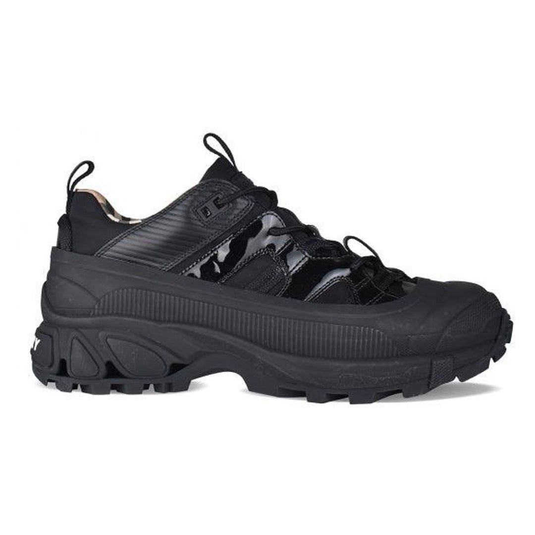 BURBERRY LEATHER NYLON ARTHUR SNEAKERS BLACK