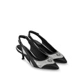 LOUIS VUITTON METALLIC LAMBSKIN ARCHLIGHT SLINGBACK PUMP ARGENT SILVER