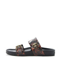 LOUIS VUITTON CATOGRAM BOM DIA FLAT MULE BLACK WHITE