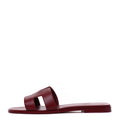 HERMÈS HERMES BOX CALFSKIN ORAN SANDAL ROUGE TOMETTE RED
