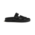 HERMÈS HERMES CALFSKIN CHYPRE SANDAL BLACK